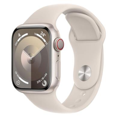 Apple Watch Series 9 GPS 41mm Aluminium lumière stellaire Bracelet Sport lumière stellaire M/L - comme neuf - Reconditionné Apple sur As Good As New